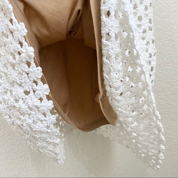 MICHAEL Michael Kors White Crocheted Midi Sheath Dress S - Picture 12 of 15